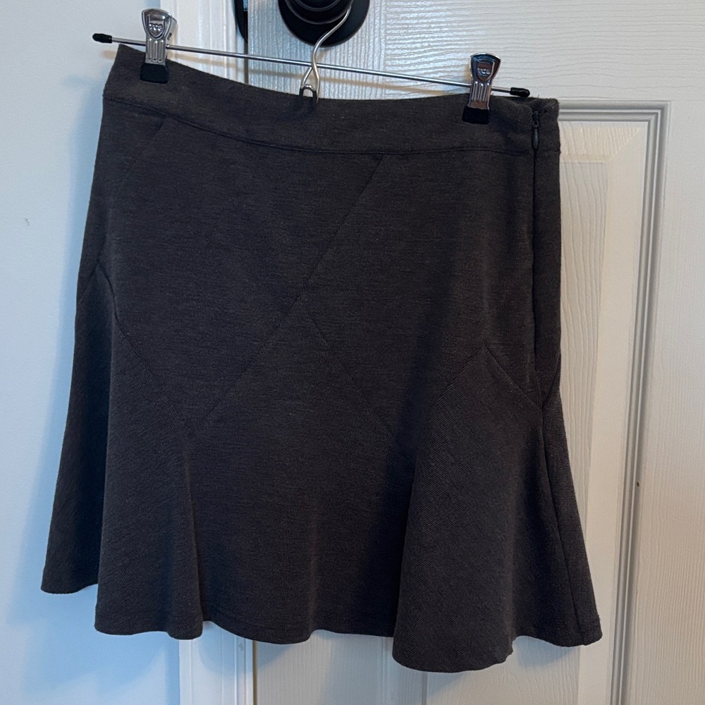 J.O.A. Dark Charcoal Flared Circle Skirt